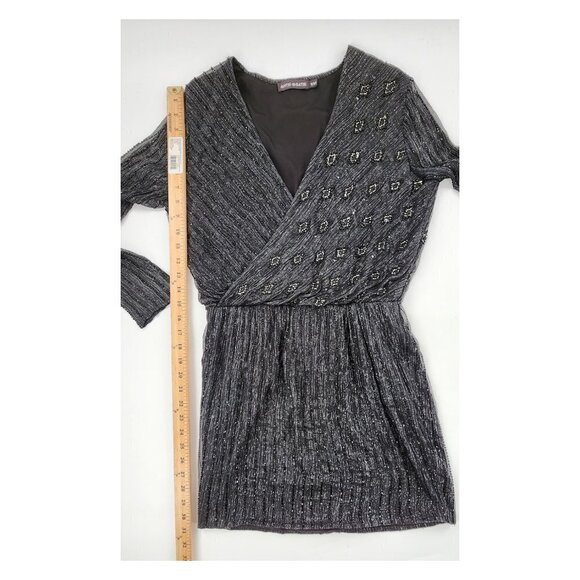 ANTIK BATIK Hayward Cross Beaded Sequin Evening Party Dress - Picture 12 of 16